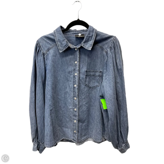 Jacket Denim By Vici In Blue, Size: L
