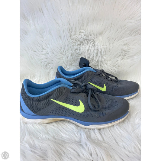Shoes Athletic By Nike In Blue & Grey, Size: 9.5
