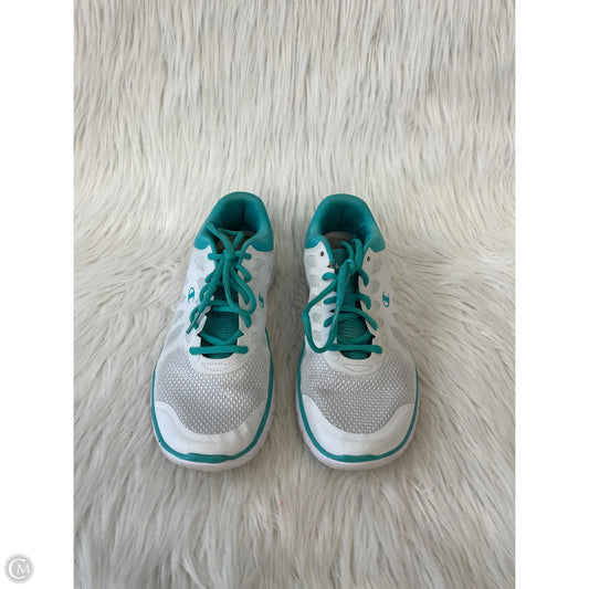 Shoes Athletic By Champion In Green & White, Size: 9