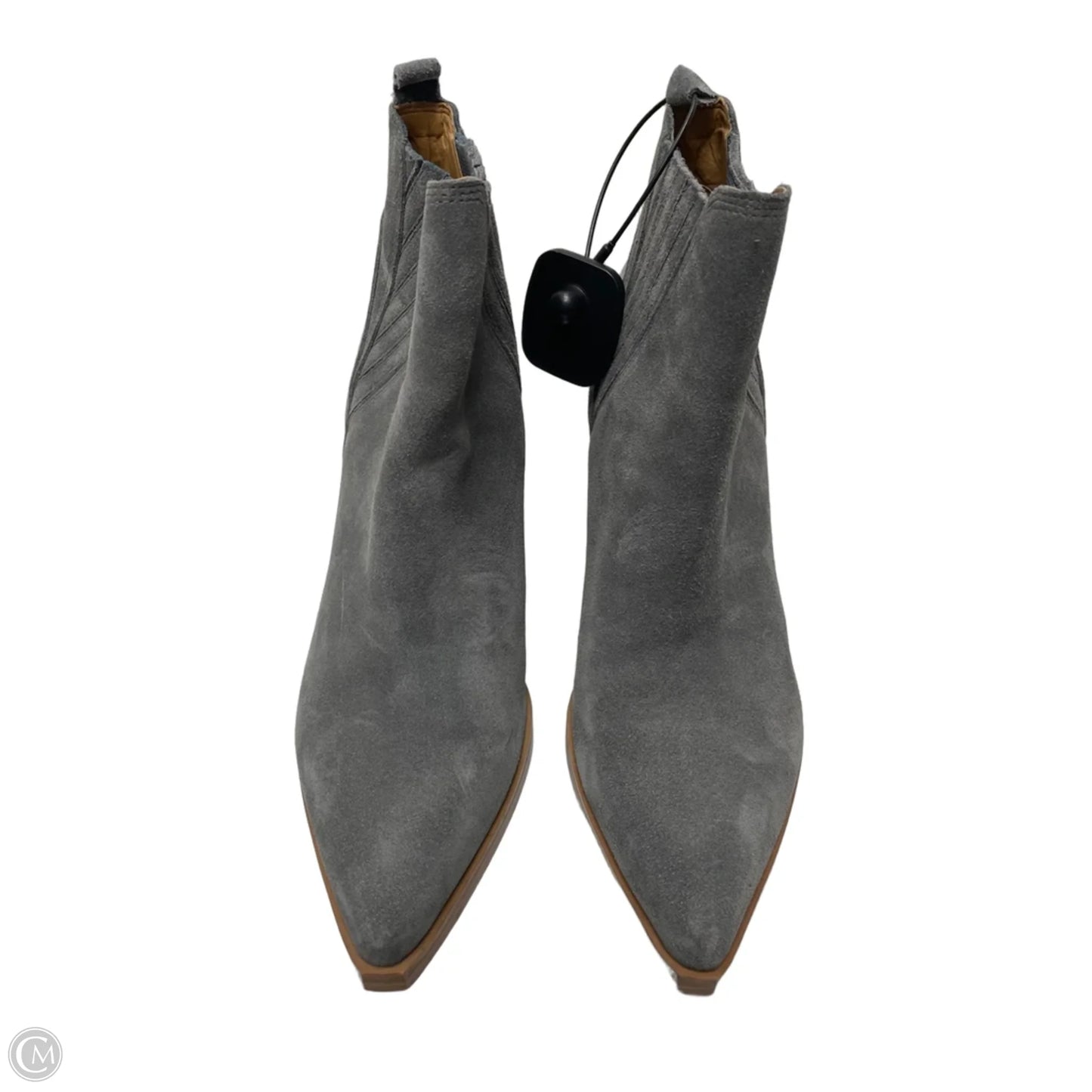 Boots Ankle Heels By Marc Fisher In Blue & Brown, Size: 7.5