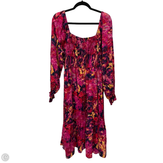Dress Casual Midi By Terra & Sky In Multi-colored, Size: 1x