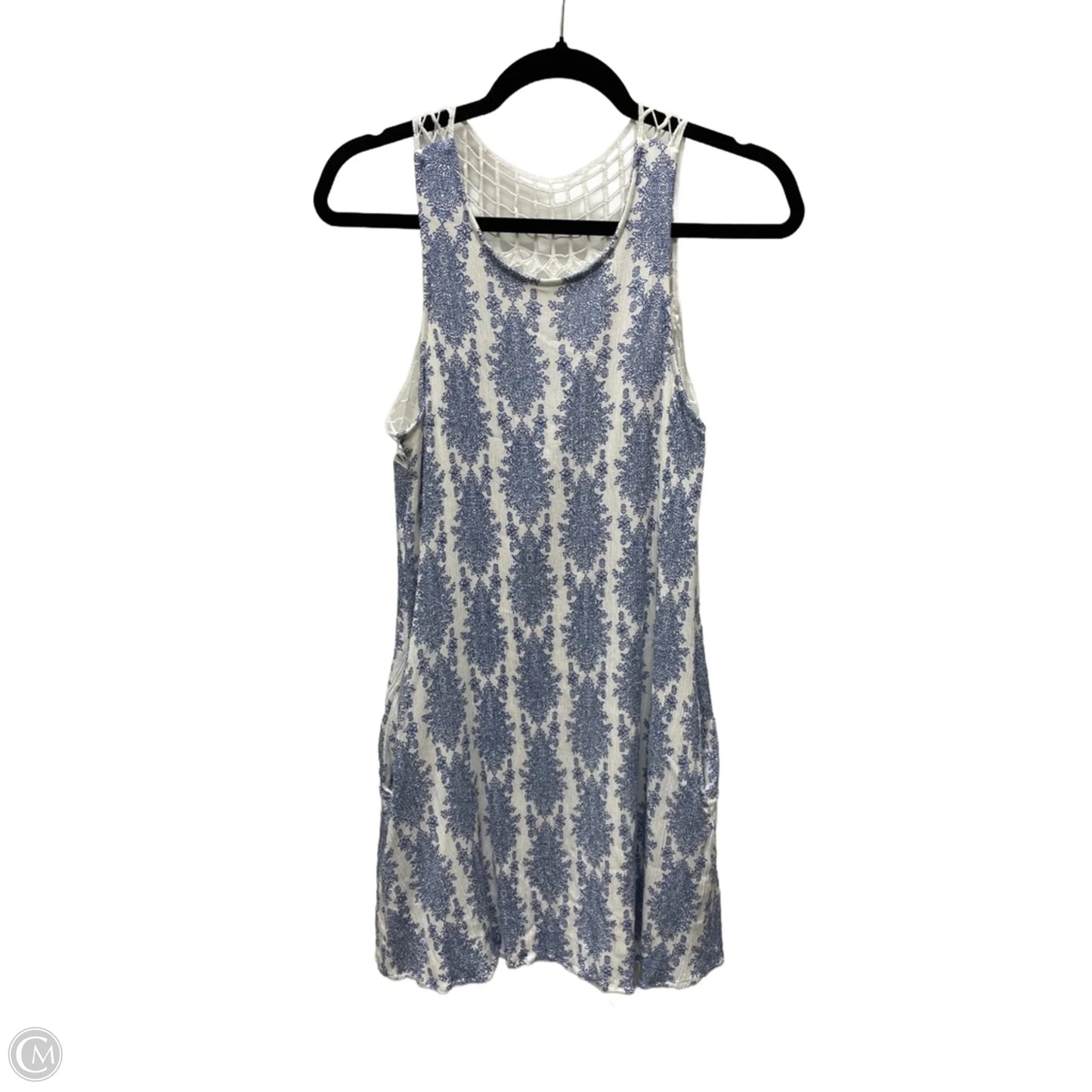 Dress Casual Short By Entro In Blue & White, Size: L