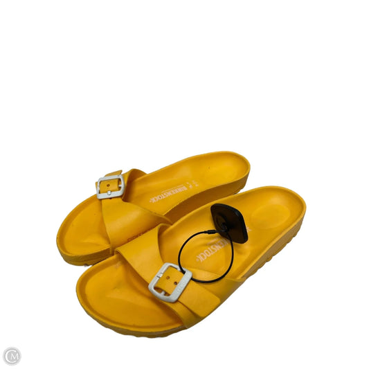 Sandals Flats By Birkenstock In Yellow, Size: 8.5