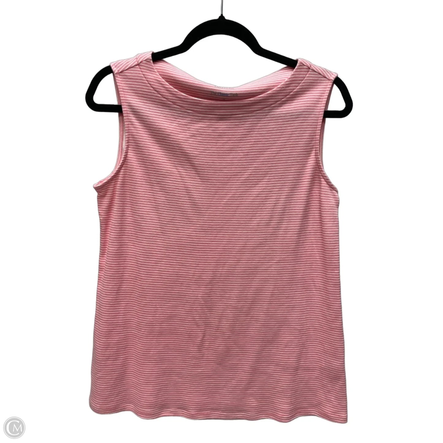 Top Sleeveless By Croft And Barrow In Striped Pattern, Size: M