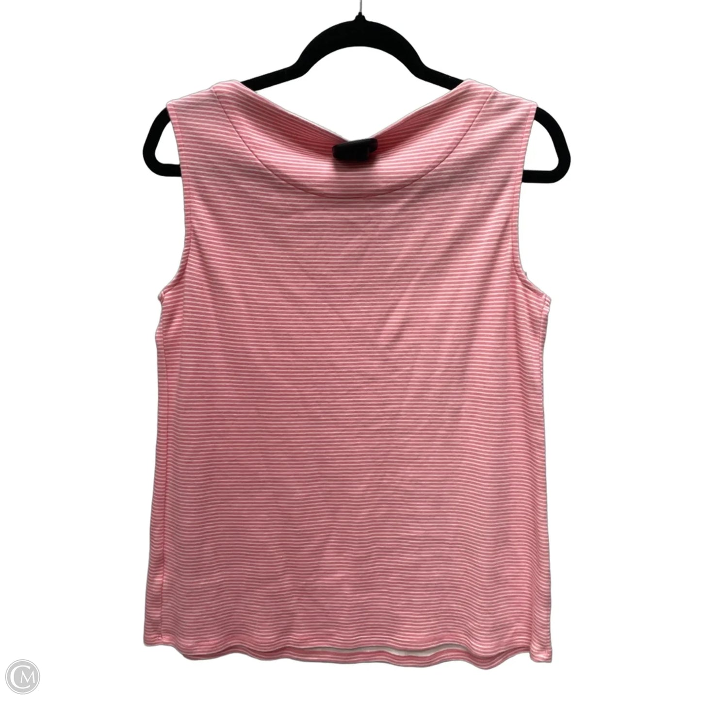 Top Sleeveless By Croft And Barrow In Striped Pattern, Size: M
