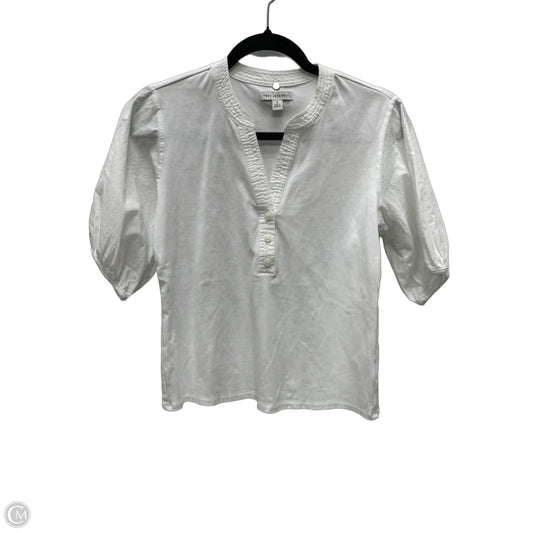 Top Short Sleeve By Free Assembly In White, Size: S