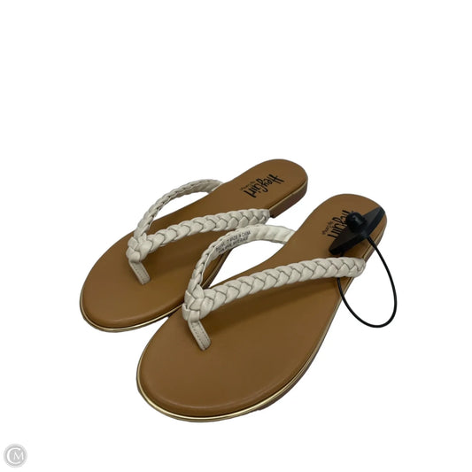 Sandals Flats By Corkys In Tan & White, Size: 7