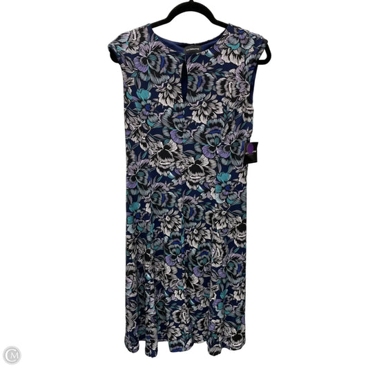 Dress Casual Midi By Liz Claiborne In Floral Print, Size: M