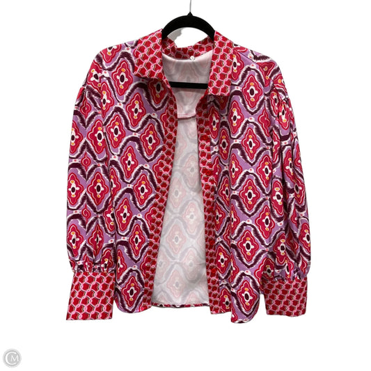 Top Long Sleeve By Clothes Mentor In Purple & Red, Size: L