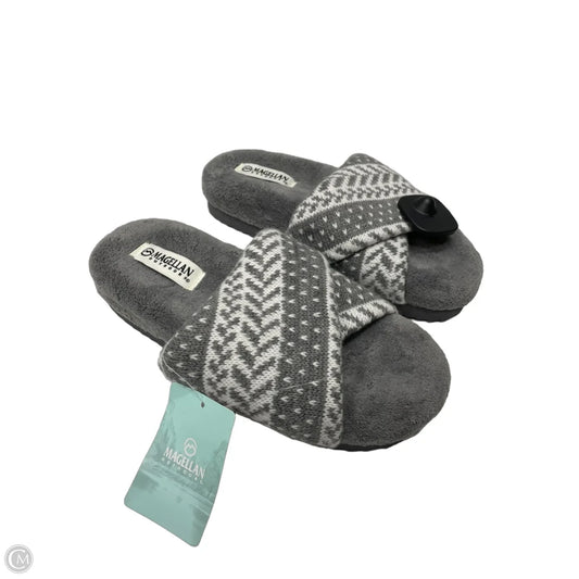 Sandals Heels Platform By Magellan In Grey & White, Size: 9