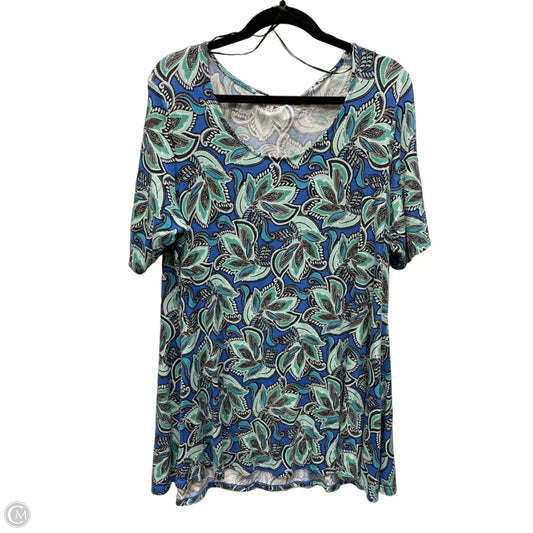 Top Short Sleeve By Rose And Olive In Geometric Pattern, Size: 1x