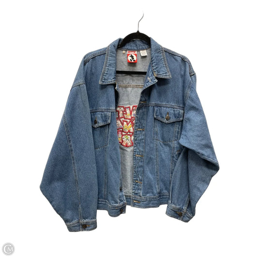 Jacket Denim By Clothes Mentor In Blue Denim, Size: Xl