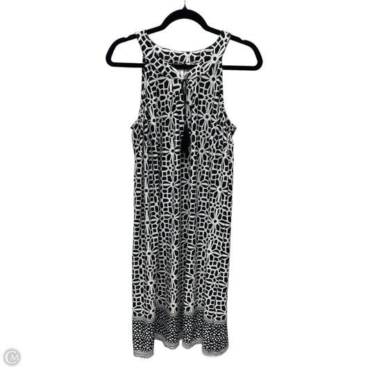 Dress Casual Midi By Tacera In Black & White, Size: 1x