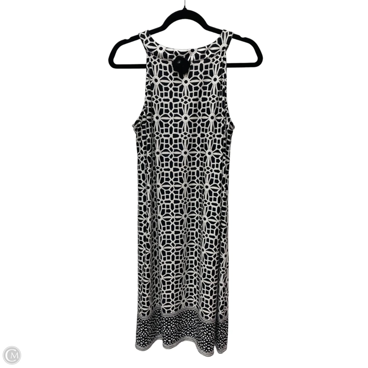Dress Casual Midi By Tacera In Black & White, Size: 1x