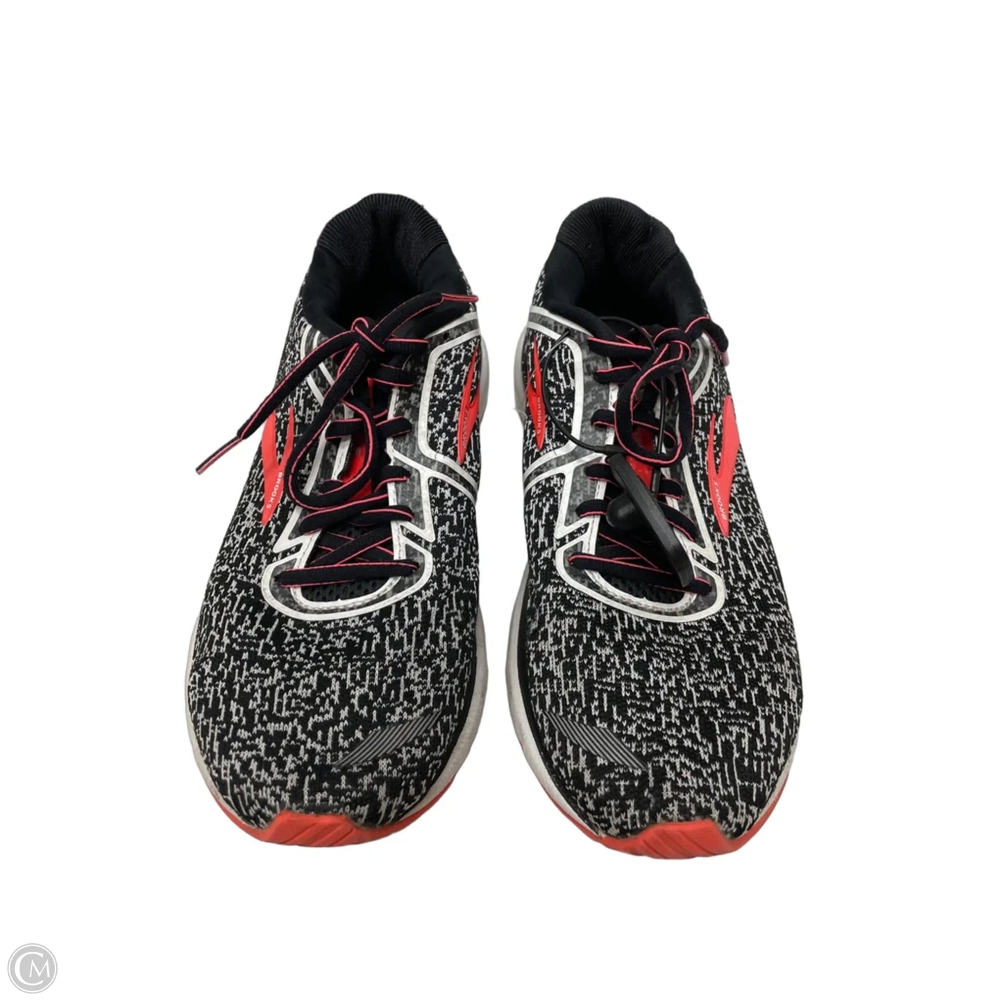Shoes Athletic By Brooks In Black & Orange, Size: 9.5