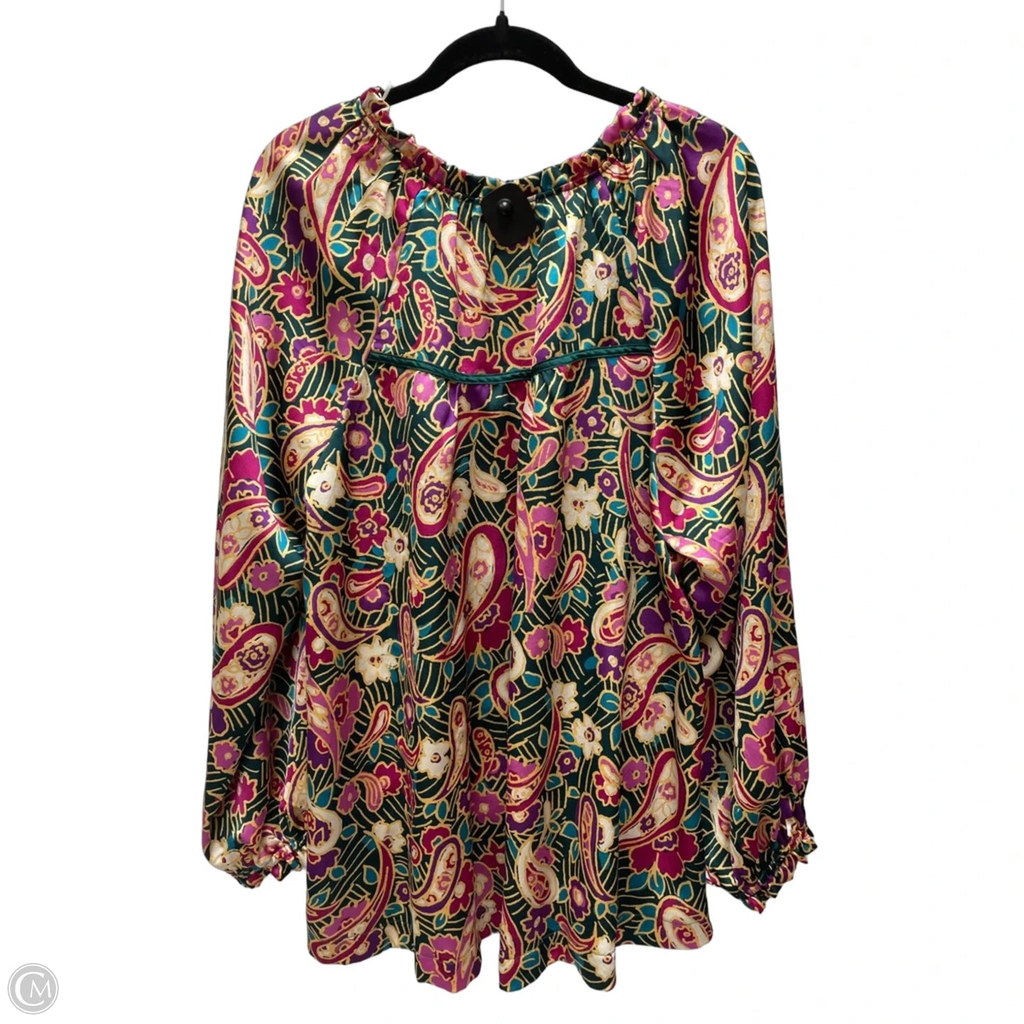 Top Long Sleeve By Umgee In Floral Print, Size: 2x