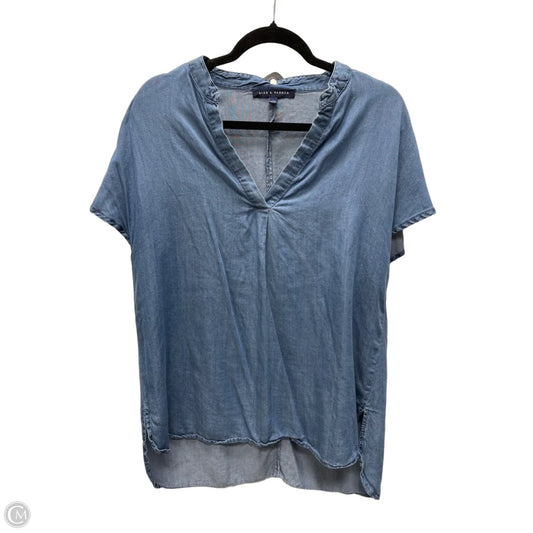 Top Short Sleeve By Clothes Mentor In Blue, Size: L