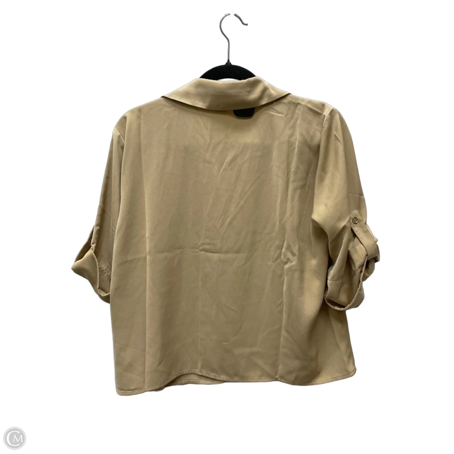 Top Short Sleeve By Michael By Michael Kors In Tan, Size: M