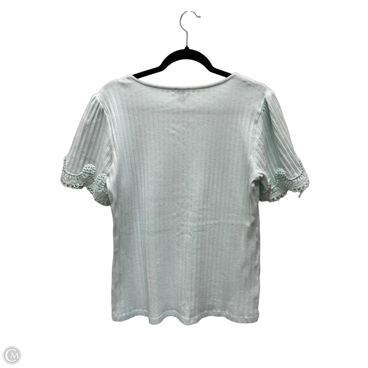 Top Short Sleeve By Ann Taylor In Blue, Size: L