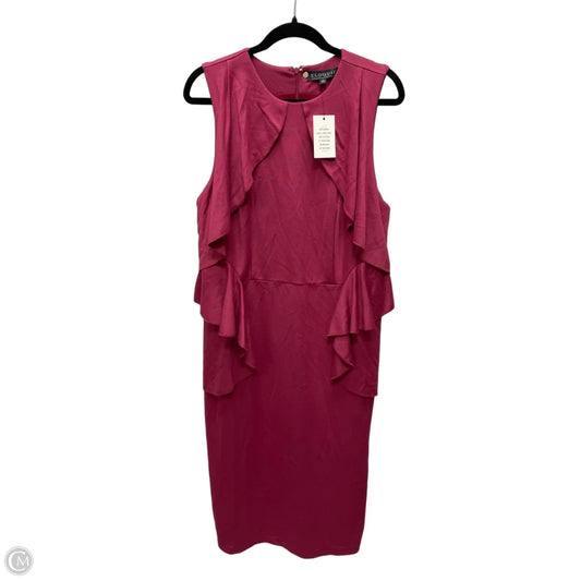 Dress Casual Midi By Eloquii In Red, Size: L