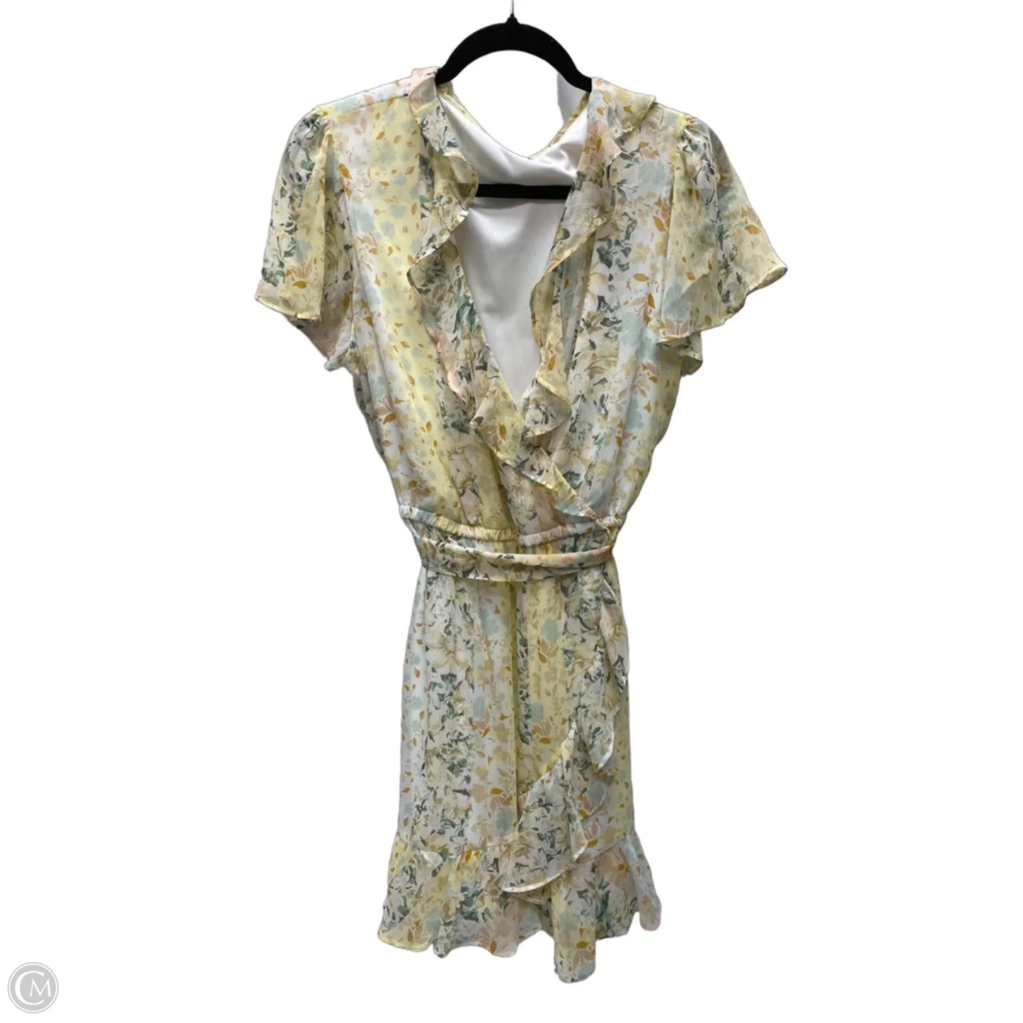 Dress Casual Short By Clothes Mentor In Floral Print, Size: L