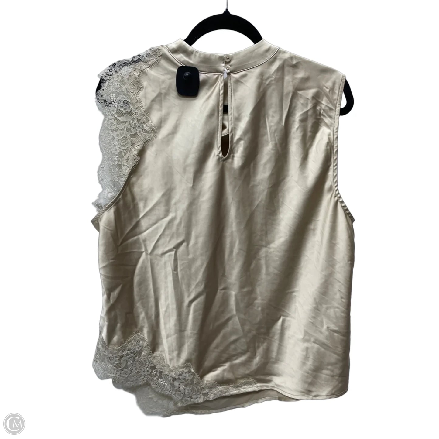 Blouse Sleeveless By Inc In Tan, Size: 2x
