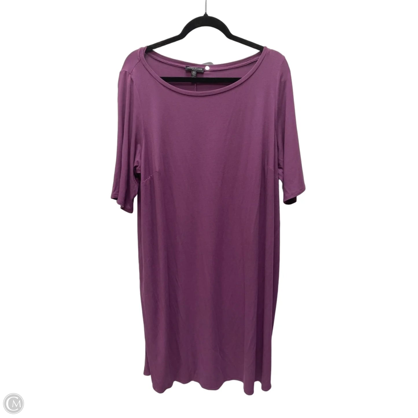 Dress Casual Short By Eileen Fisher In Purple, Size: 2x