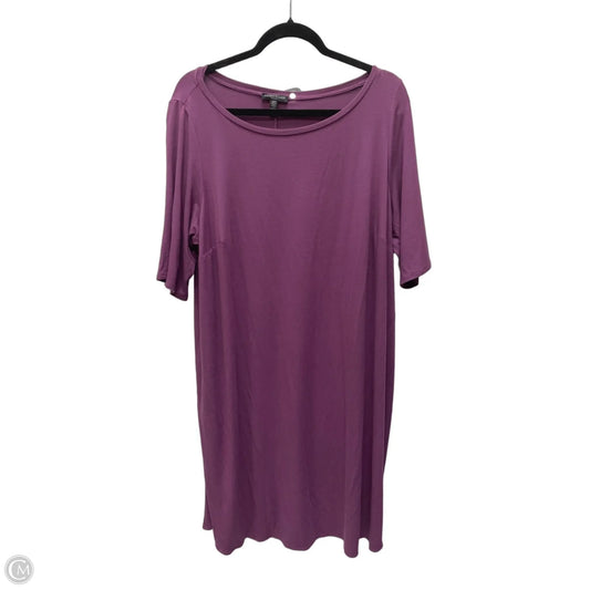 Dress Casual Short By Eileen Fisher In Purple, Size: 2x