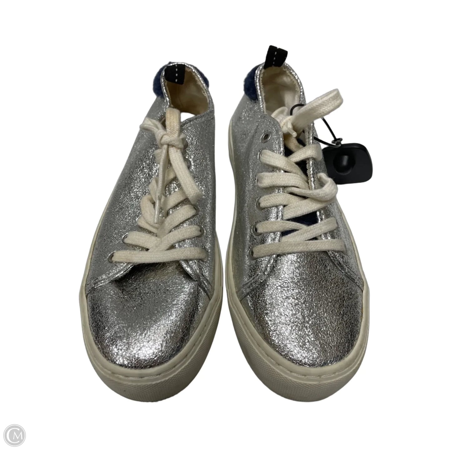 Shoes Sneakers By Zara Basic In Silver, Size: 7.5