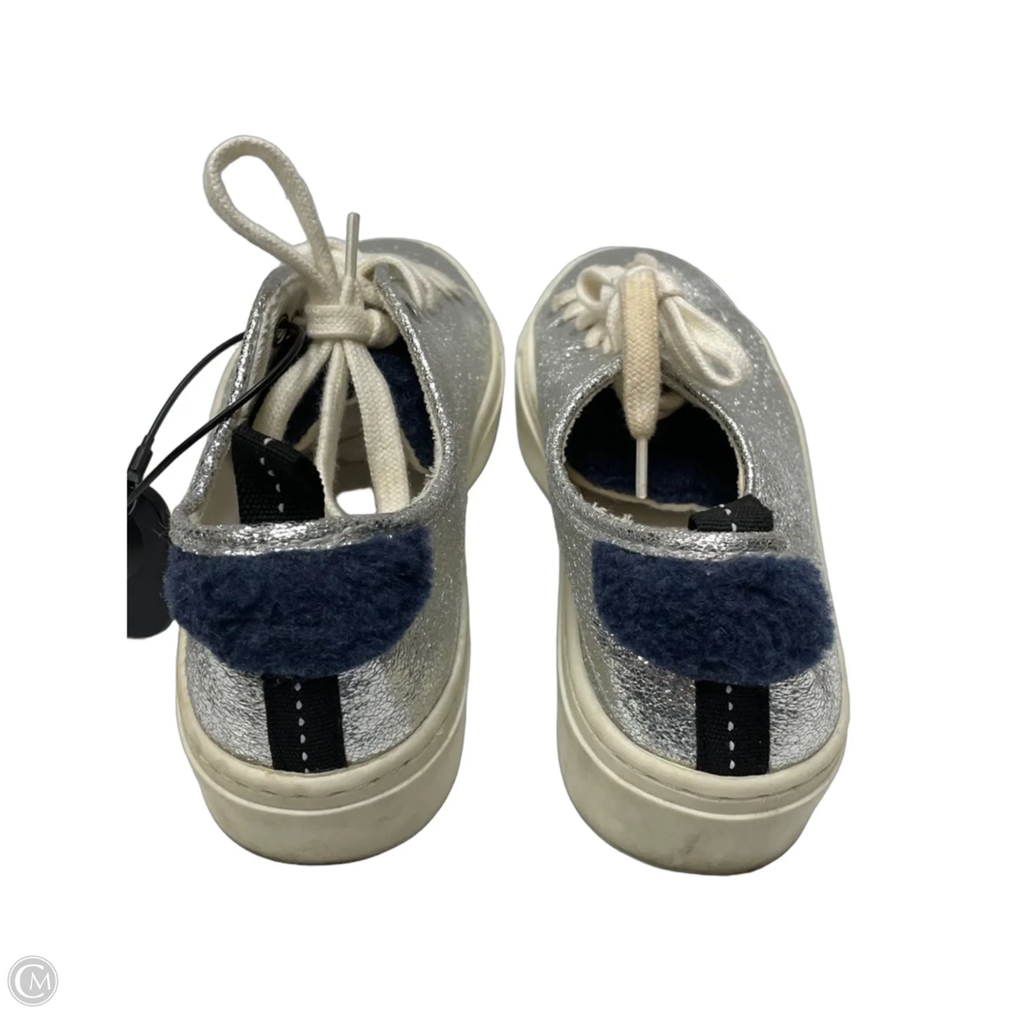 Shoes Sneakers By Zara Basic In Silver, Size: 7.5