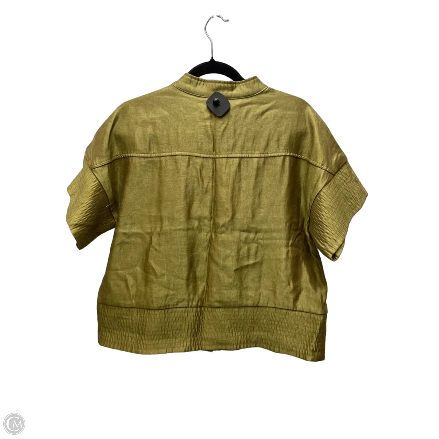 Top Short Sleeve By Glam In Green, Size: S