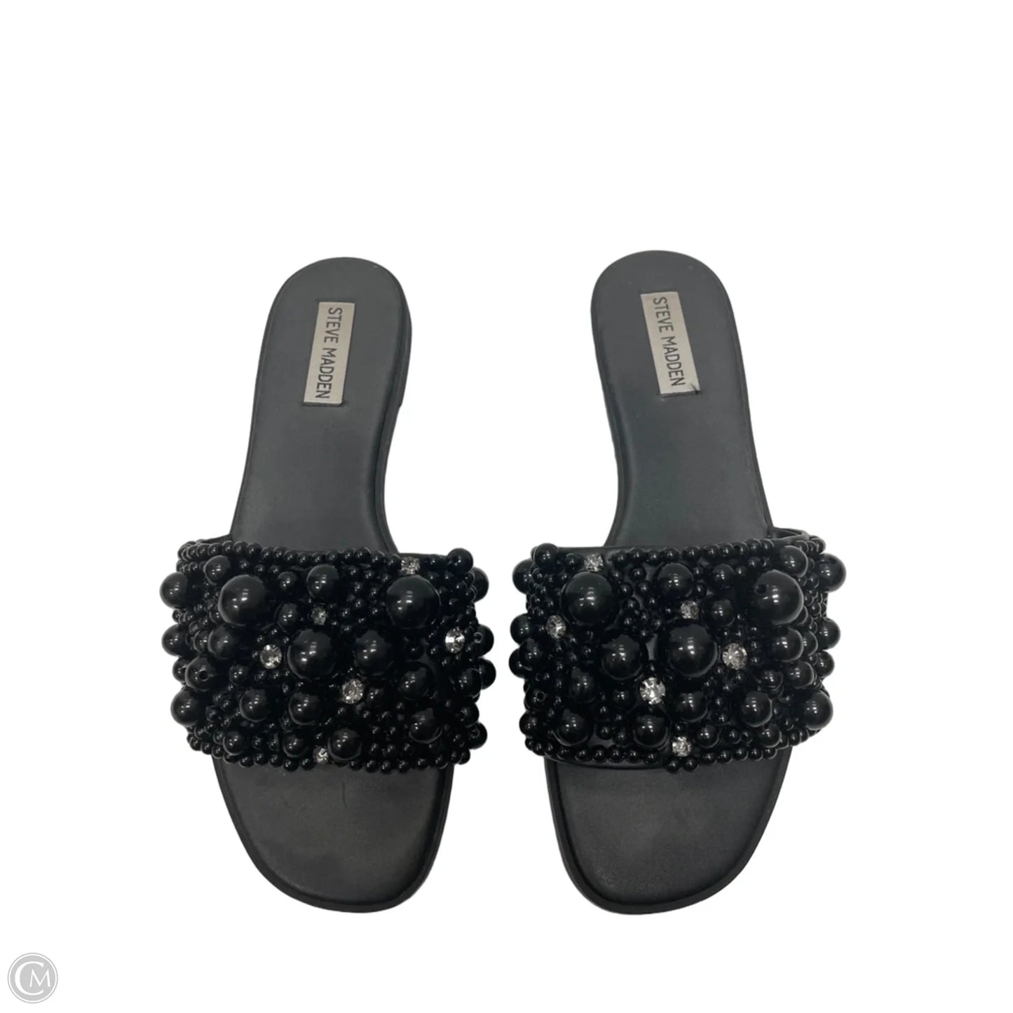 Sandals Flats By Steve Madden In Black, Size: 9