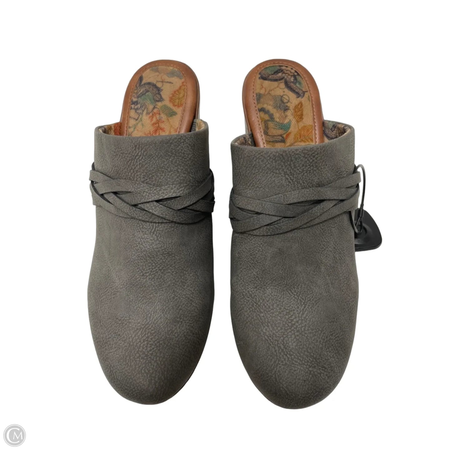 Shoes Heels Block By Boc In Grey & Tan, Size: 10