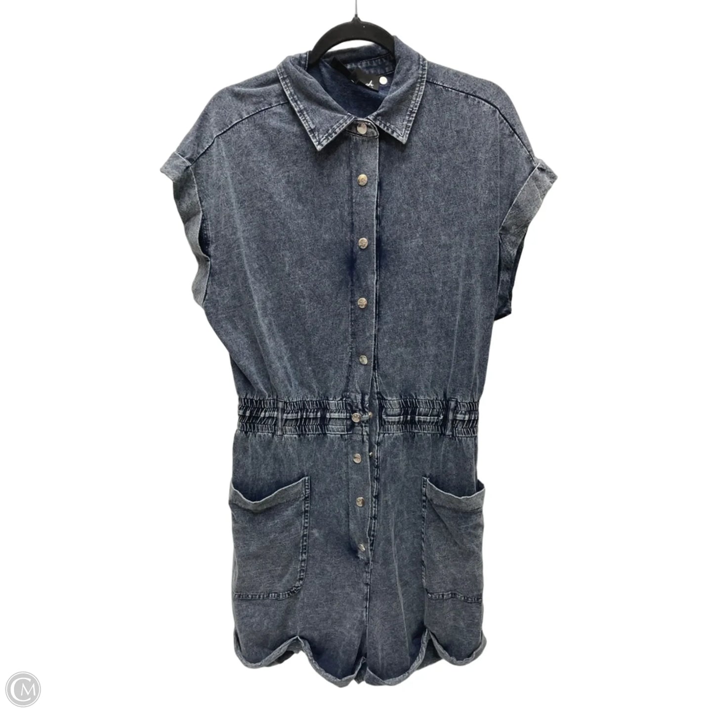 Romper By White Birch In Blue Denim, Size: L