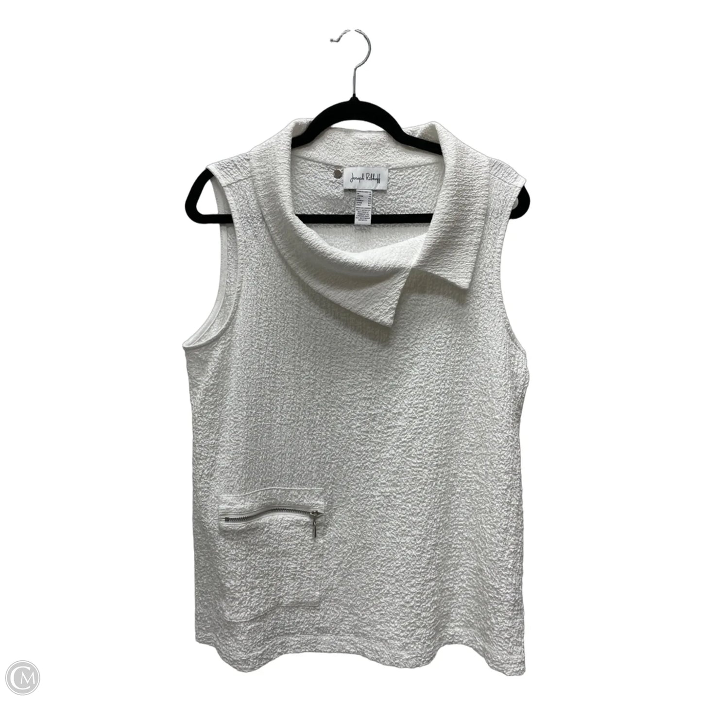 Blouse Sleeveless By Joseph Ribkoff In White, Size: L