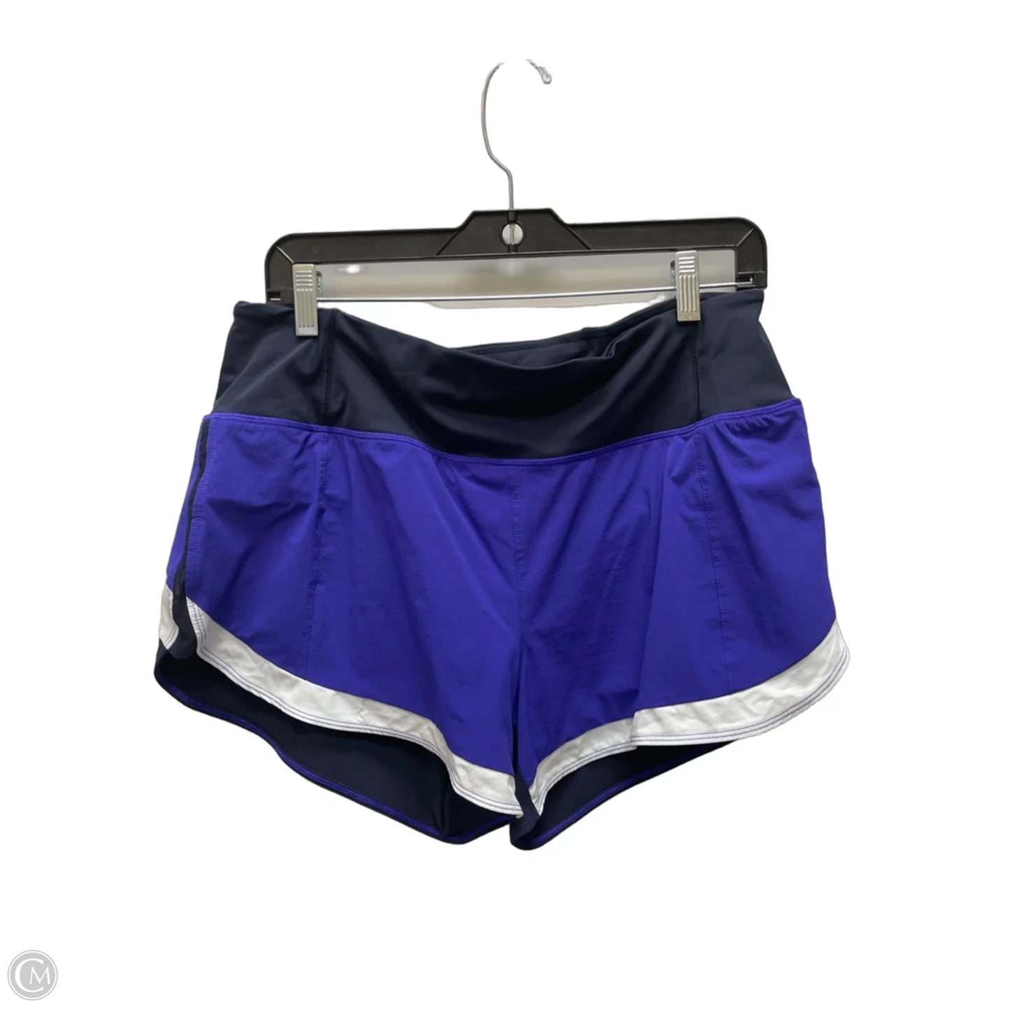 Athletic Shorts By Athleta In Black & Purple, Size: M