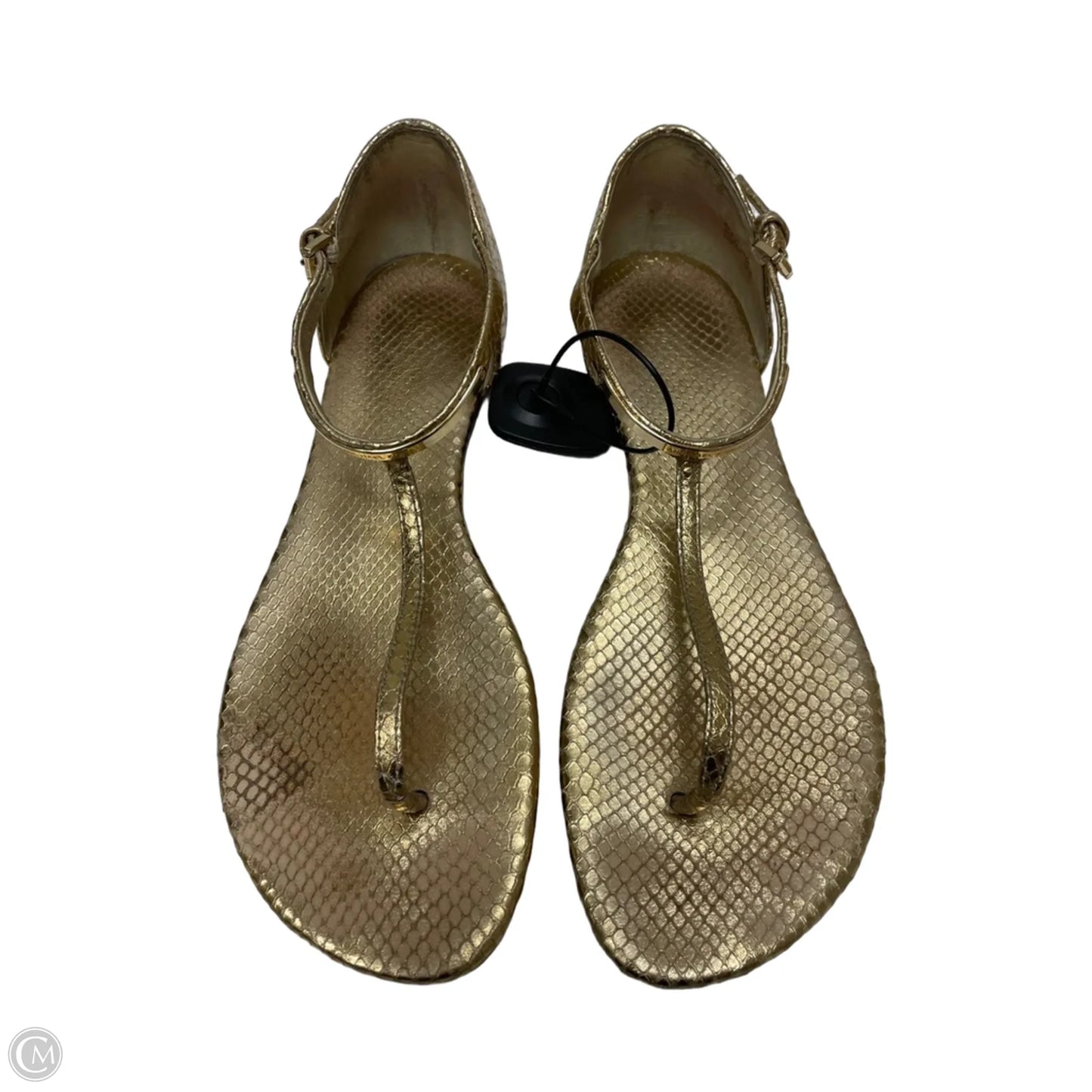 Sandals Designer By Michael Kors In Gold, Size: 9.5
