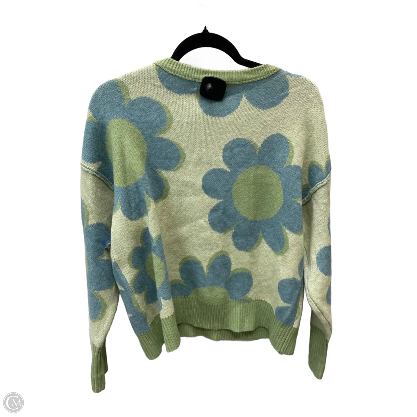 Sweater By Peach Love Cream California In Floral Print, Size: S