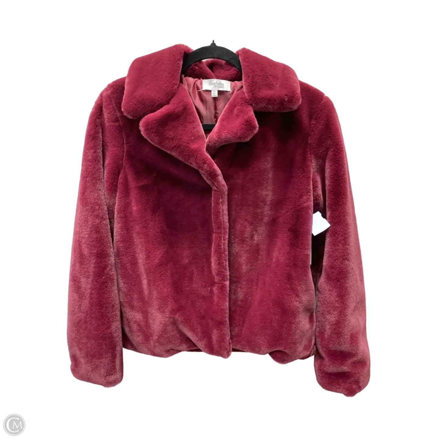 Coat Faux Fur & Sherpa By Charlotte Russe In Red, Size: Xs