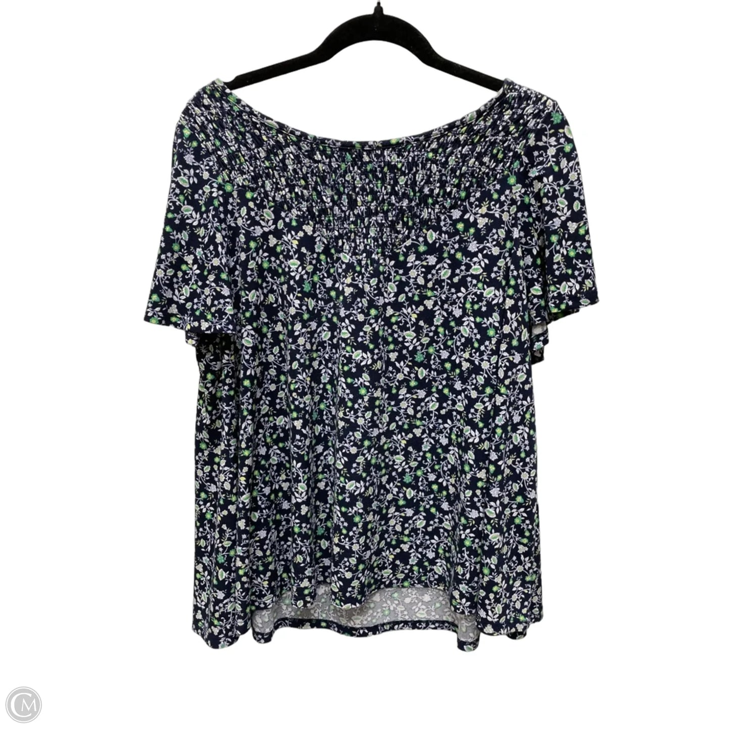 Top Short Sleeve By Lane Bryant In Floral Print, Size: L