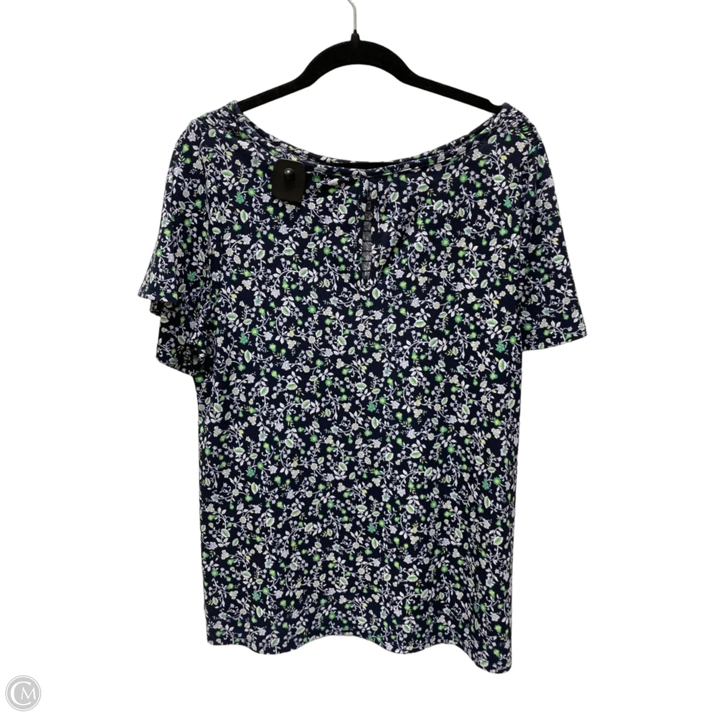 Top Short Sleeve By Lane Bryant In Floral Print, Size: L