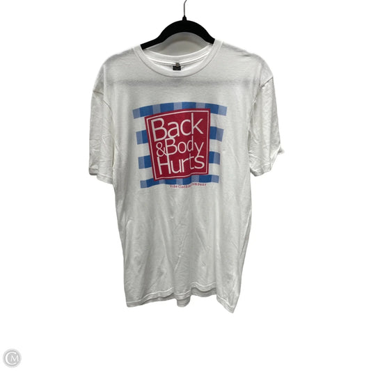 Top Short Sleeve By Gildan In White, Size: M