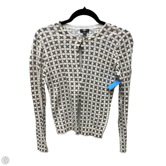Sweater Cardigan By Ann Taylor In Geometric Pattern, Size: Xs