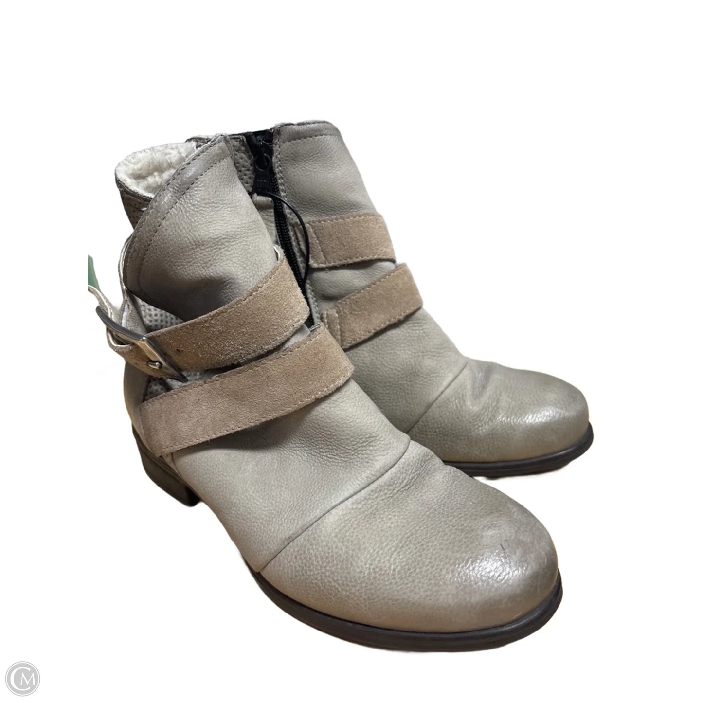 Boots Ankle Heels By Miz Mooz In Green, Size: 6.5