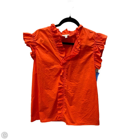 Top Sleeveless By Bibi In Orange, Size: M