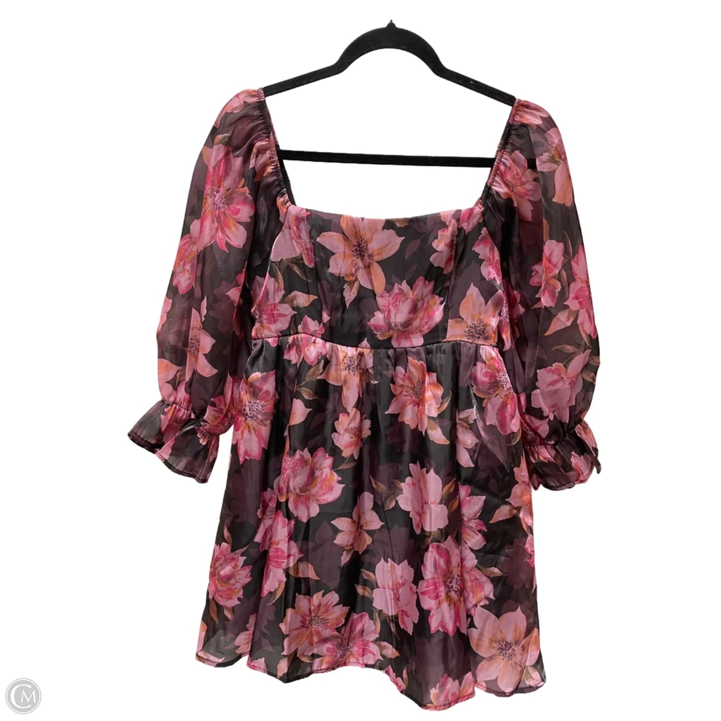 Dress Casual Short By Clothes Mentor In Floral Print, Size: L