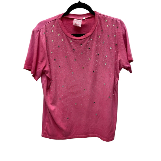 Top Short Sleeve By Clothes Mentor In Pink, Size: 1x