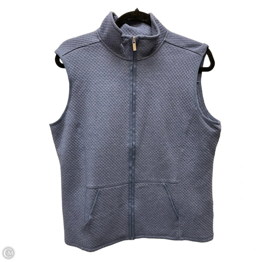 Vest Other By Karen Scott In Blue, Size: M