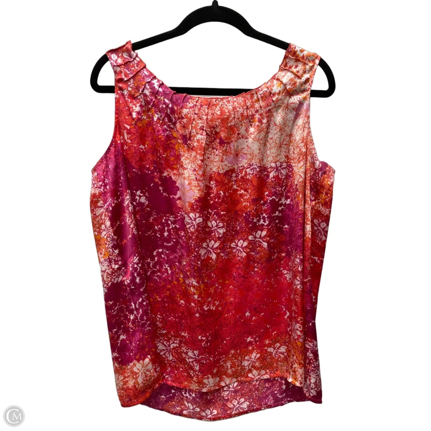 Top Sleeveless By Coldwater Creek In Floral Print, Size: Xl