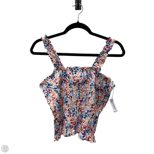 Top Sleeveless By Old Navy In Floral Print, Size: M